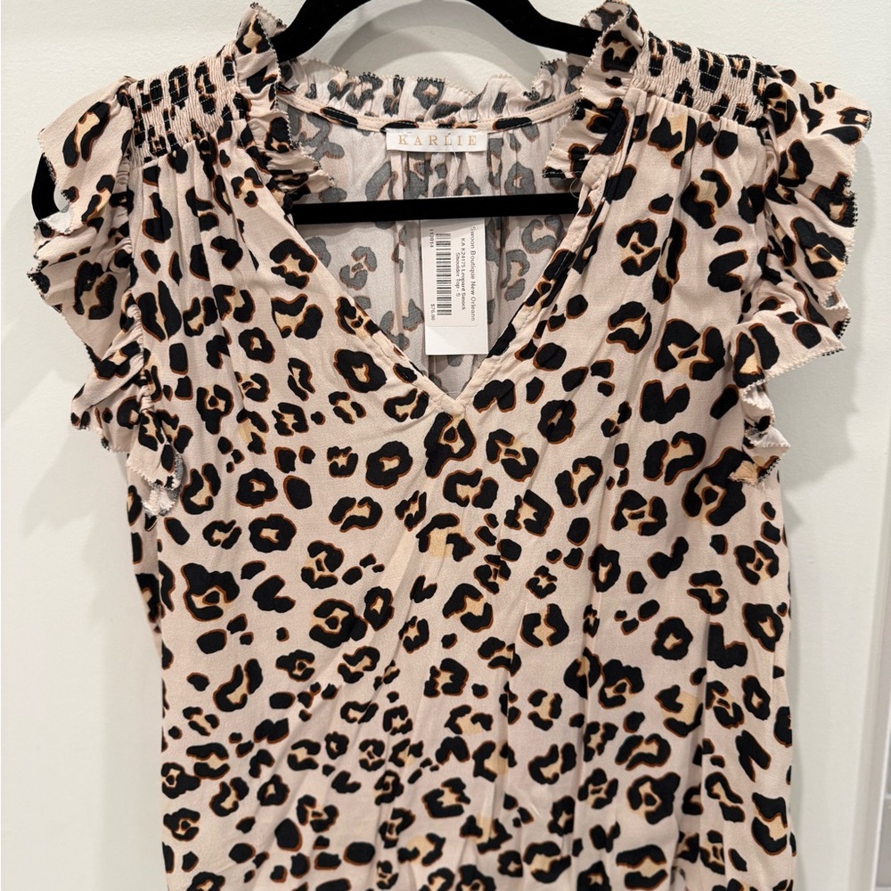 Karlie Leopard Print Women's Top